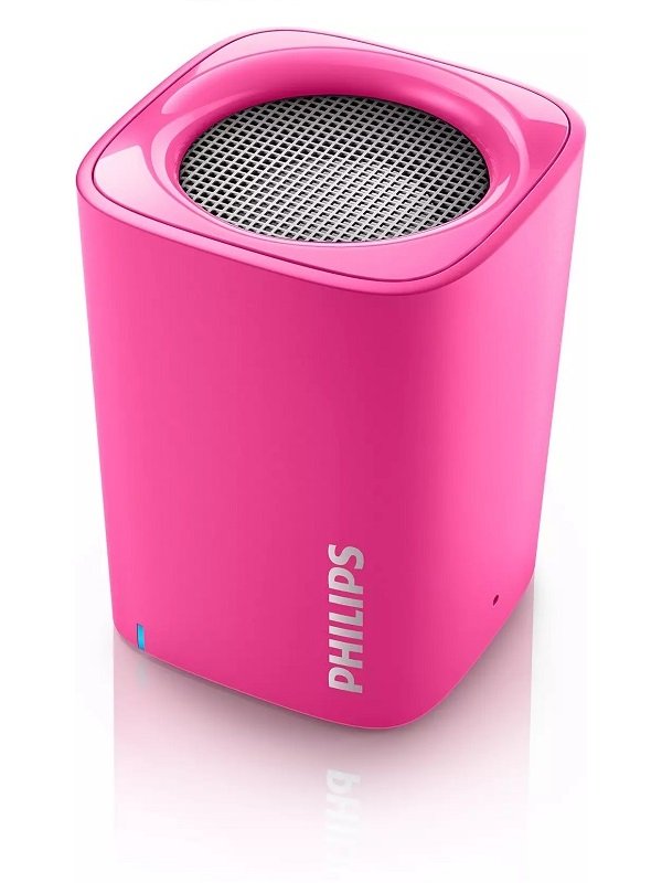 Philips Wireless Mini Altavoz Portátil con Bluetooth Rosa BT-100P/27