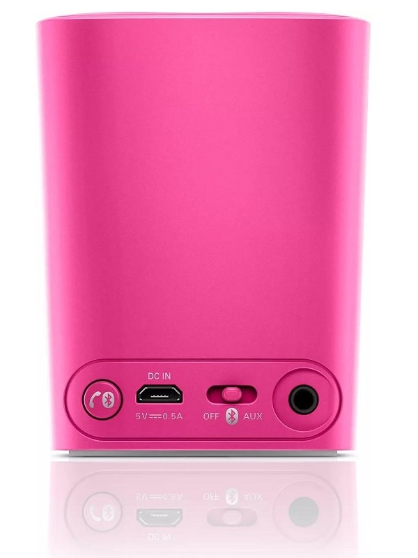 Philips Wireless Mini Altavoz Portátil con Bluetooth Rosa BT-100P/27