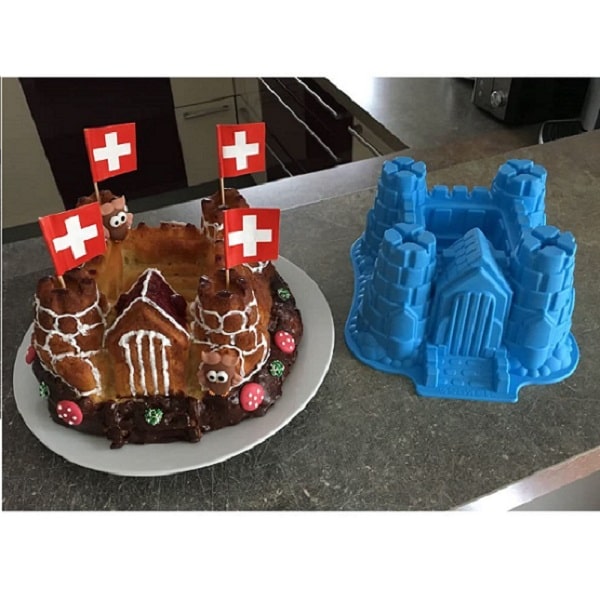 Molde Vnct De Silicon Castillo Para Pasteles, Gelatinas, Hielo