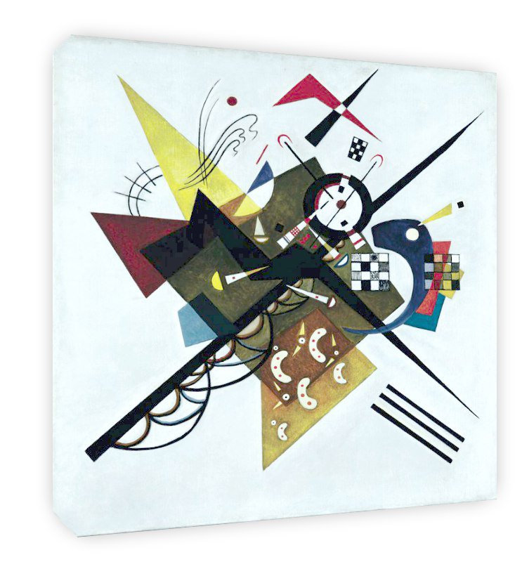 Cuadro Decorativo Canvas de Kandinsky En Blanco II