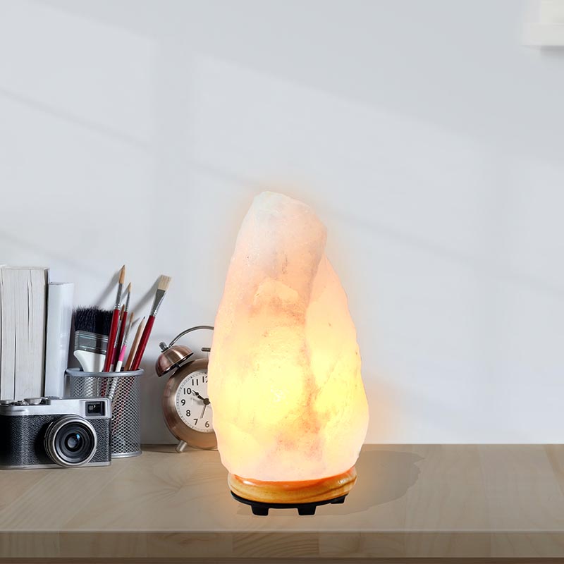 Lámpara de Sal del Himalaya Color Blanco