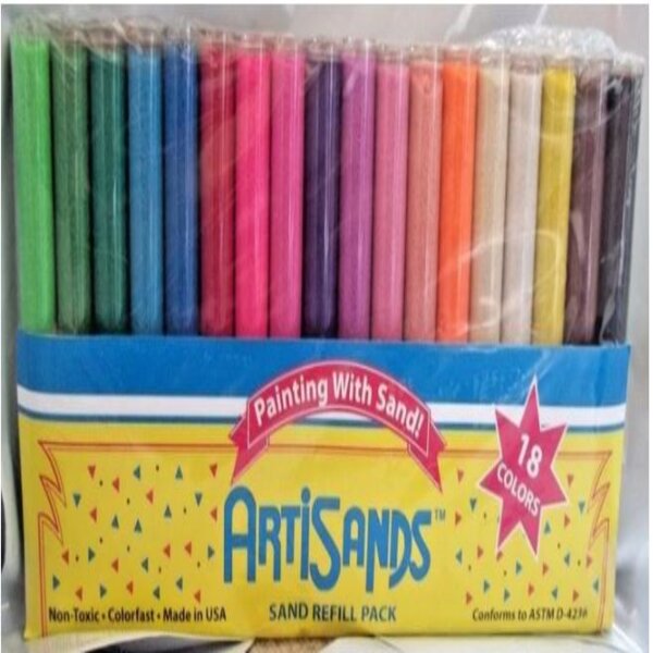 Paquete de arenas de 18 colores