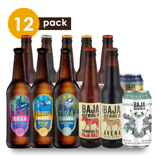 Cerveza Artesanal Baja California Cervexxa Beerpack 12
