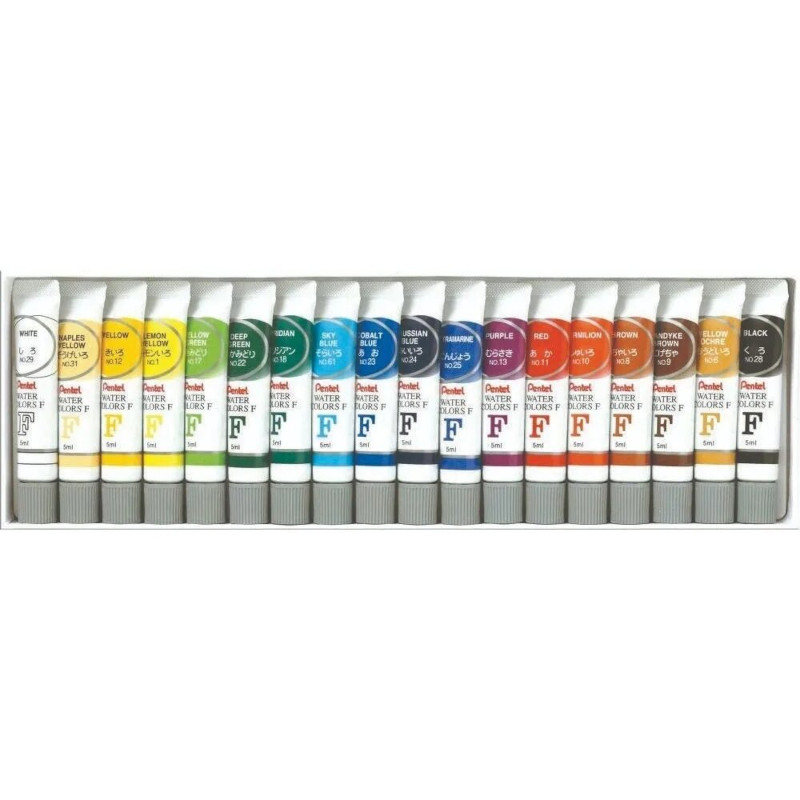 Pinturas Acuarelas Profesionales Watercolor Pentel 18 Piezas