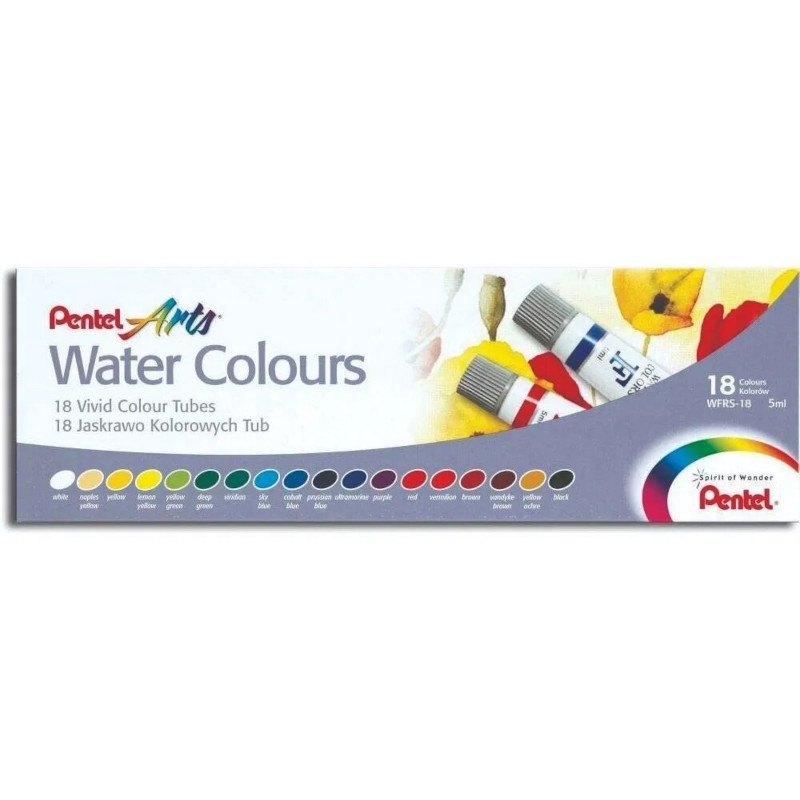 Pinturas Acuarelas Profesionales Watercolor Pentel 18 Piezas