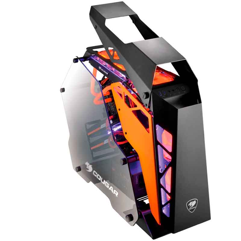 Gabinete Gamer COUGAR CONQUER Cristal Templado RGB 385LMR0.0001 