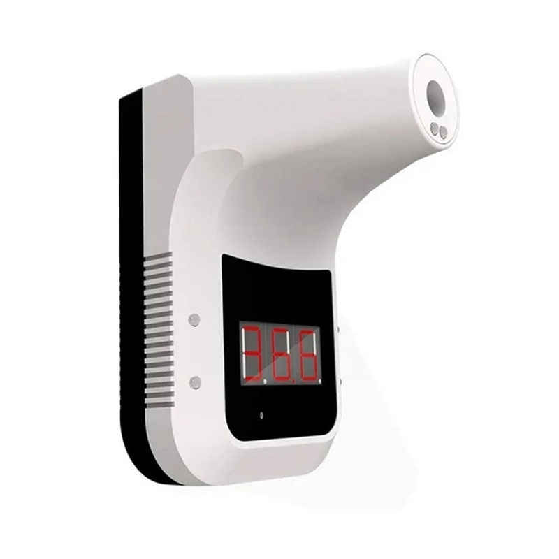 Termómetro Infrarrojo De Pared, Digital Con Alarma de Pantalla LCD-Sin Contacto