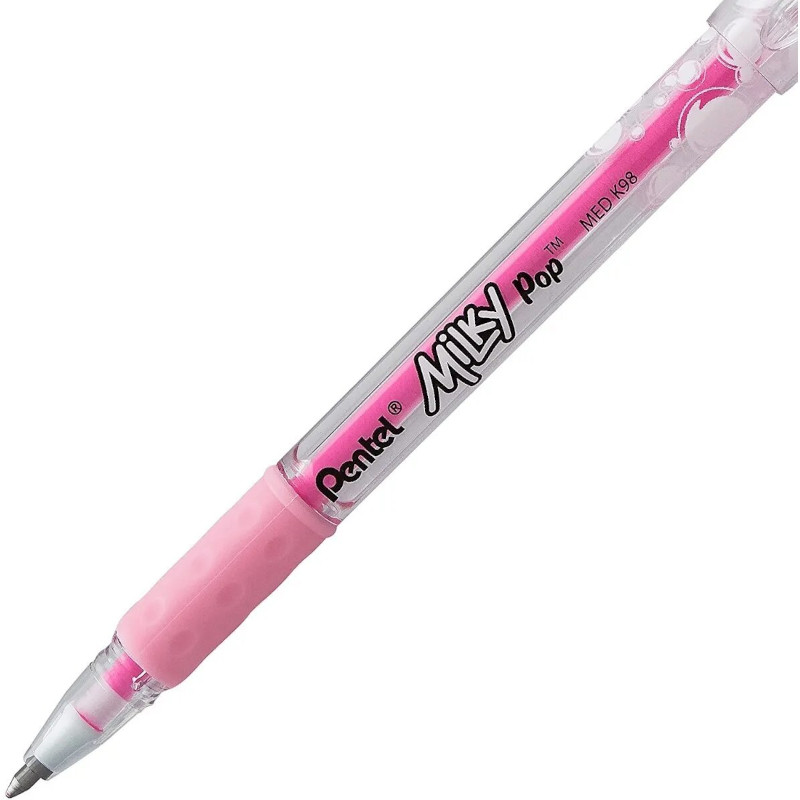 8 Bolígrafos Plumas Lapiceros Tinta Gel Pentel Milky Pop 8mm