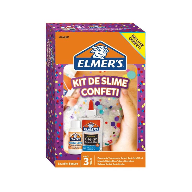 Kit Mediano para hacer Slime Elmer´s Confeti