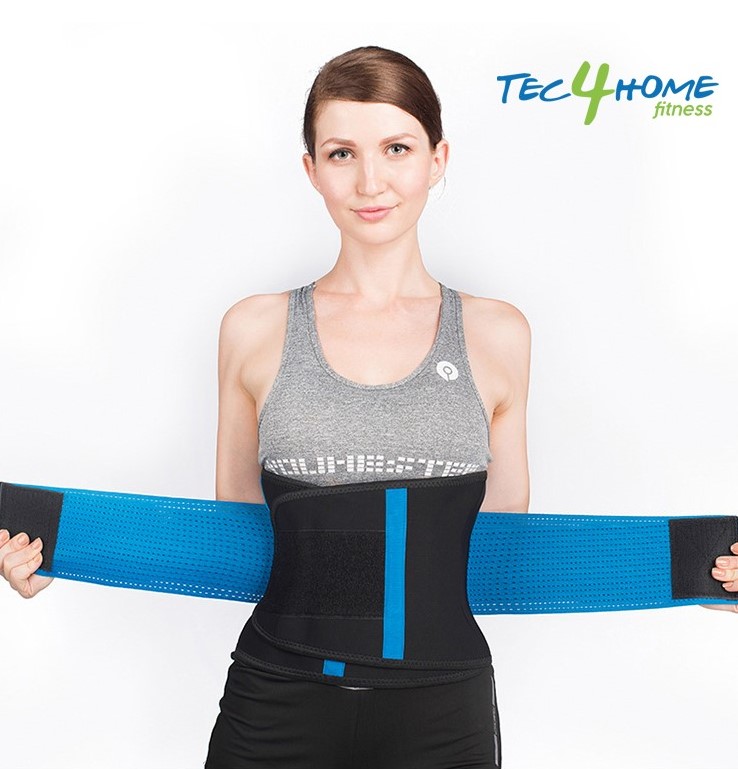 Tec4Home Faja Colombiana talla Mediana, Color Azul, T4H-FCM-01A