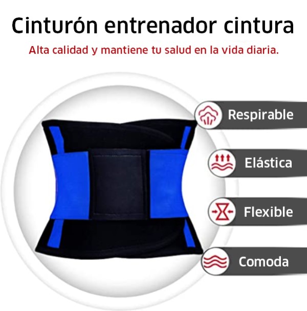 Tec4Home Faja Colombiana talla Mediana, Color Azul, T4H-FCM-01A