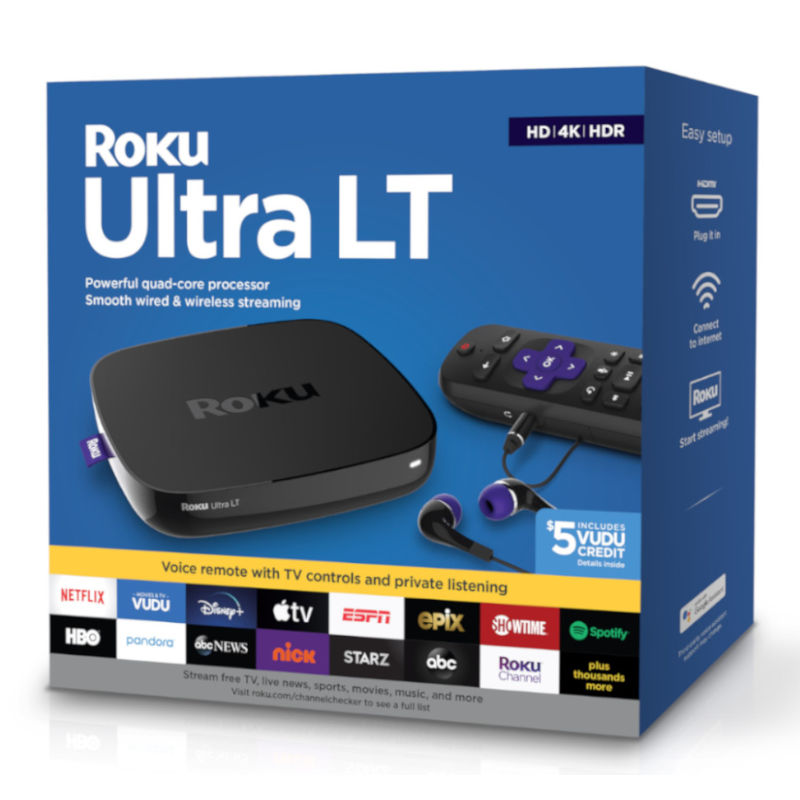 Roku Ultra LT Contenido Streaming 4K HDR 4662RW