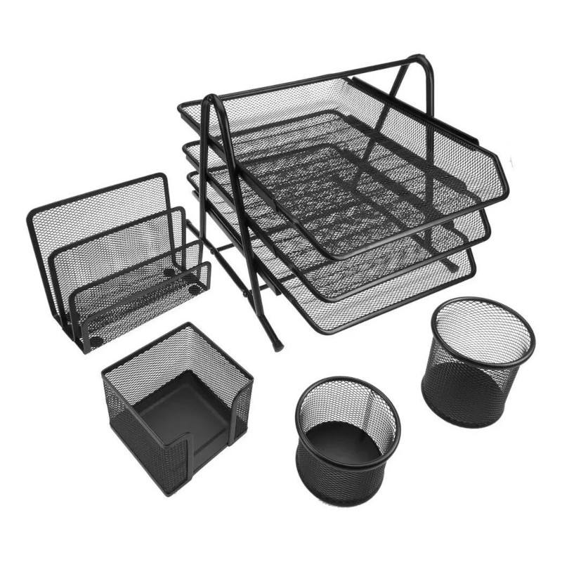 Juego De Escritorio Malla Mesh Organizador