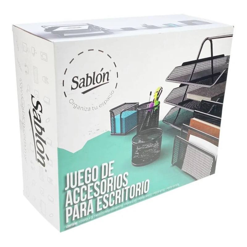 Juego De Escritorio Malla Mesh Organizador