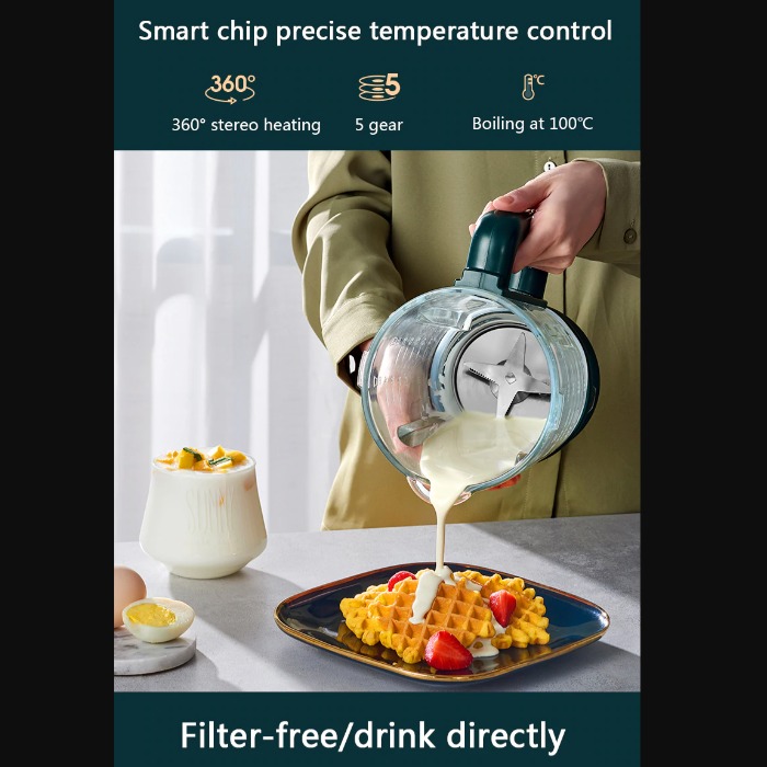 Máquina para hacer leche de soya, leche vegetal y más. Requiere 220 Volts 