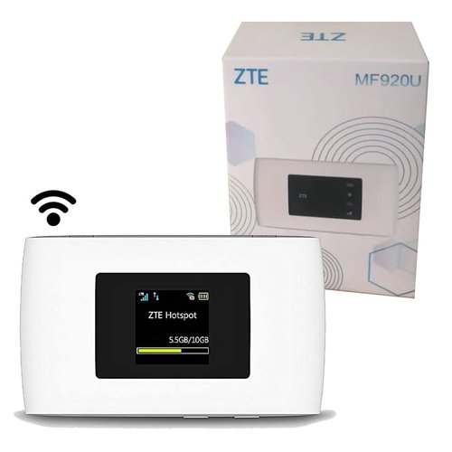 Router Hotspot ZTE MF920U 4G LTE Global 150 Mbps Mobile WiFi Punto de acceso de viaje de bajo costo blanco