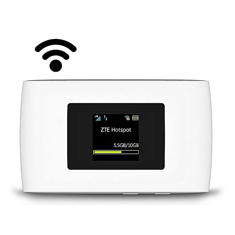 Router Hotspot ZTE MF920U 4G LTE Global 150 Mbps Mobile WiFi Punto de acceso de viaje de bajo costo blanco
