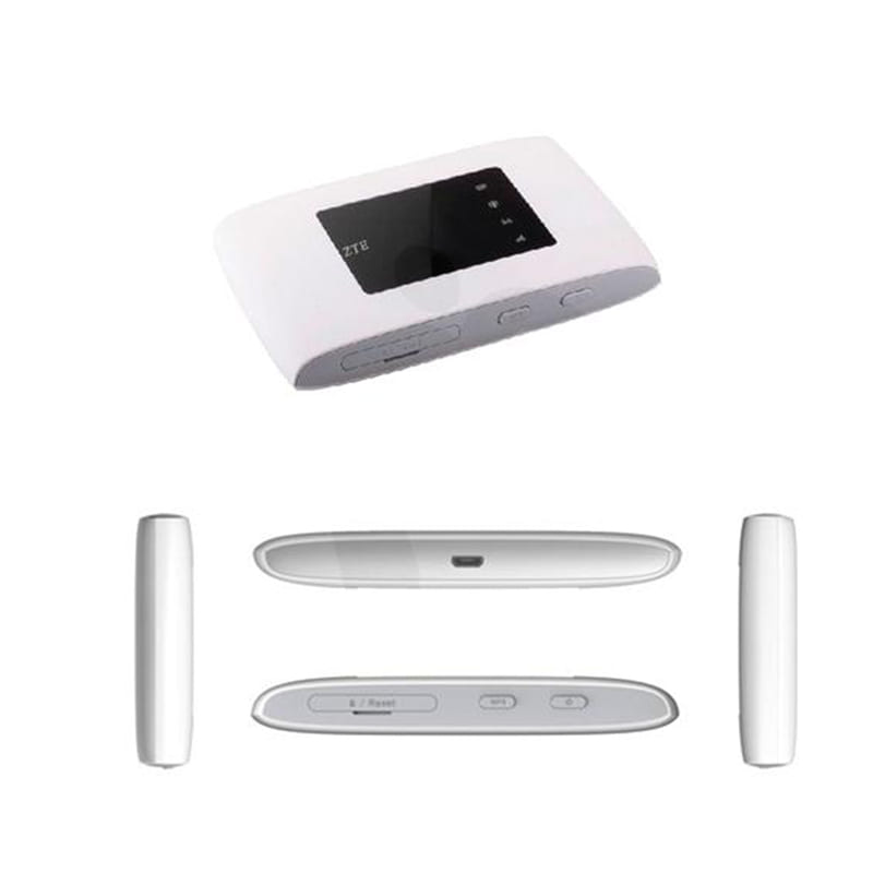 Router Hotspot ZTE MF920U 4G LTE Global 150 Mbps Mobile WiFi Punto de acceso de viaje de bajo costo blanco