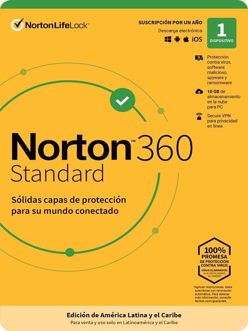 Norton 360 Standard / Internet Security 1 Dispositivo 1 Año