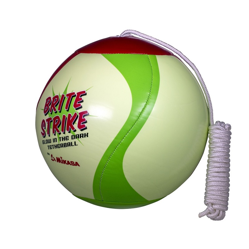 Balon Spiro Mikasa T8000g Verde Fosforescente Con Cordon Billa en la Obscuridad