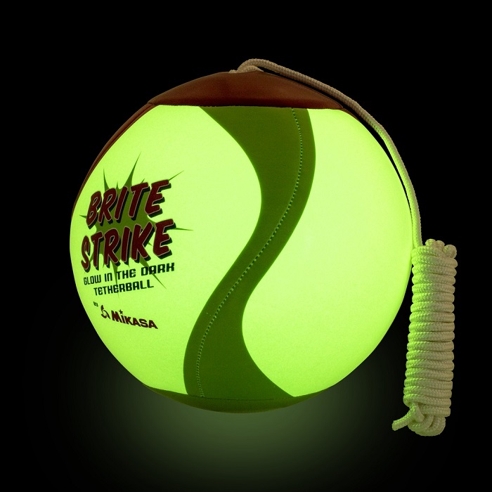Balon Spiro Mikasa T8000g Verde Fosforescente Con Cordon Billa en la Obscuridad