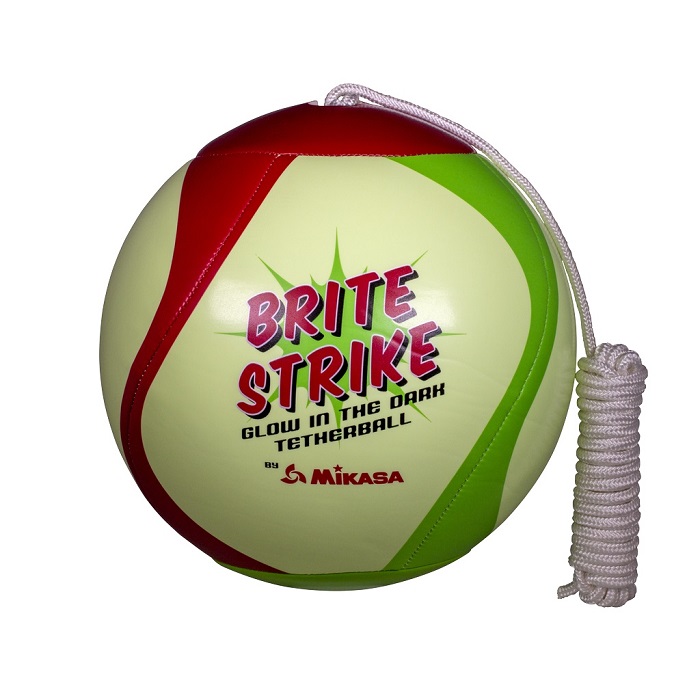 Balon Spiro Mikasa T8000g Verde Fosforescente Con Cordon Billa en la Obscuridad