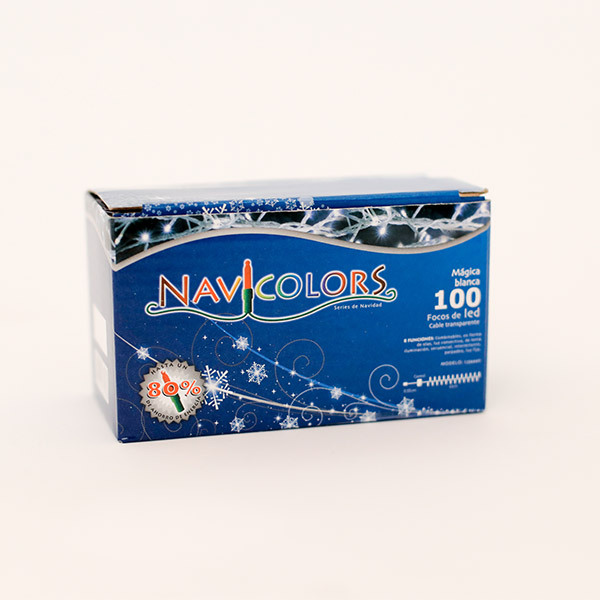 OFERTA ESPECIAL 6 PACK Serie de 100 Luces Navideñas Multicolor LED Cable Transparente