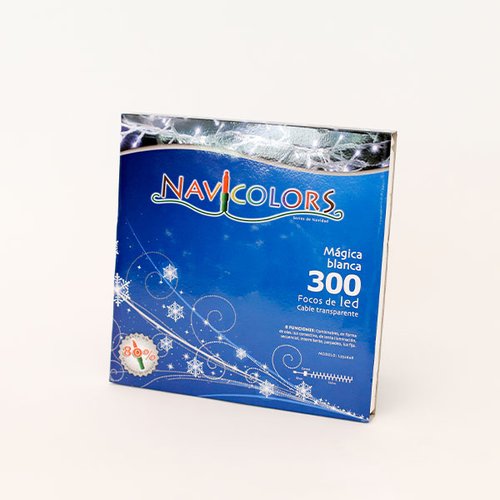 OFERTA ESPECIAL 3 PACK Serie de 300 Luces Navideñas Multicolor LED Cable Transparente (Oferta 3 cajas)