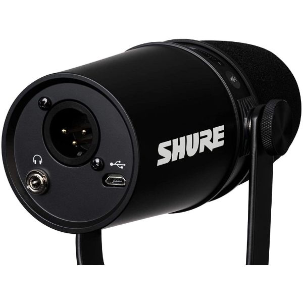 Micrófono para Podcast SHURE MV7-K Negro modo Auto Level Dinámico