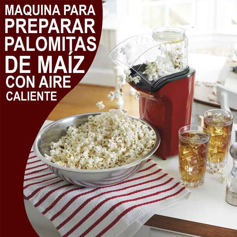 Máquina De Palomitas Aire Caliente Roja Hamilton Beach 73400