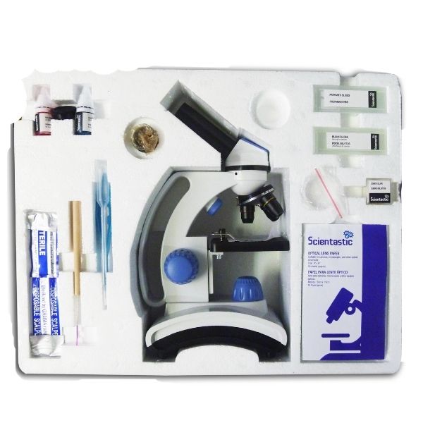 Microscopio Estudiantil 4x, 10x y 40x (400 aumentos)