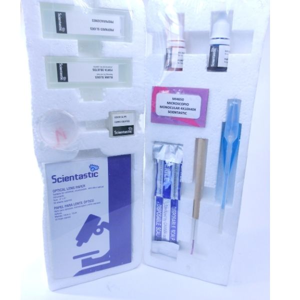 Microscopio Estudiantil 4x, 10x y 40x (400 aumentos)
