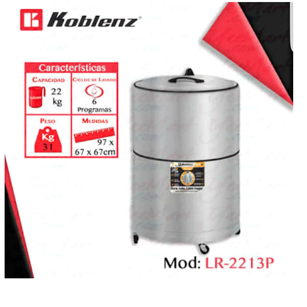 Lavadora Koblenz Uso Rudo Zoraya Lr-2213p