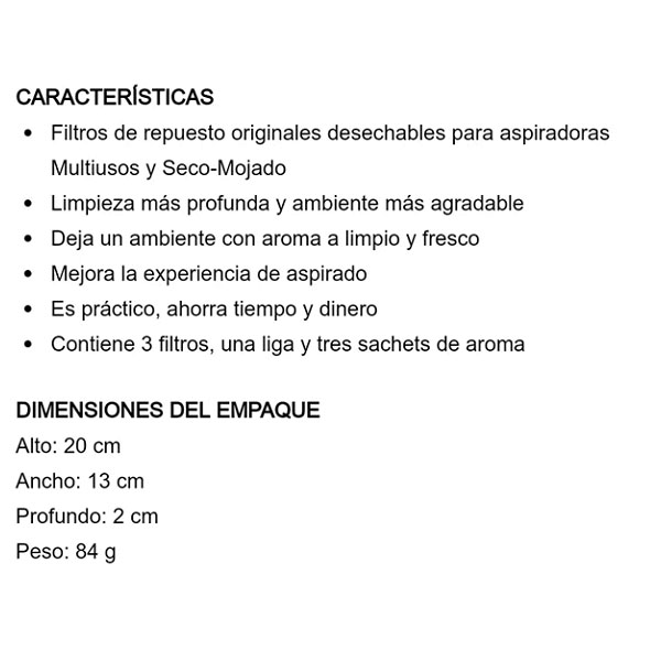 Filtros Para Aspiradora Koblenz