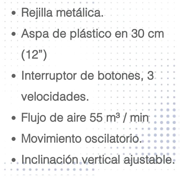 Ventilador De Mesa Man Vmg-9012 De Gran Potencia Y Calidad