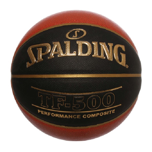 Balón Basquetbol Spalding Tf-500 Piel Sintetica Bicolor Naranja/Negro