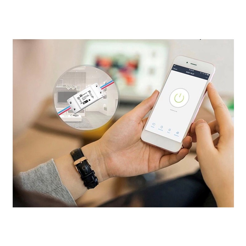 Interruptor Inteligente Wifi Pulsador Compatible con Alexa y Google Home