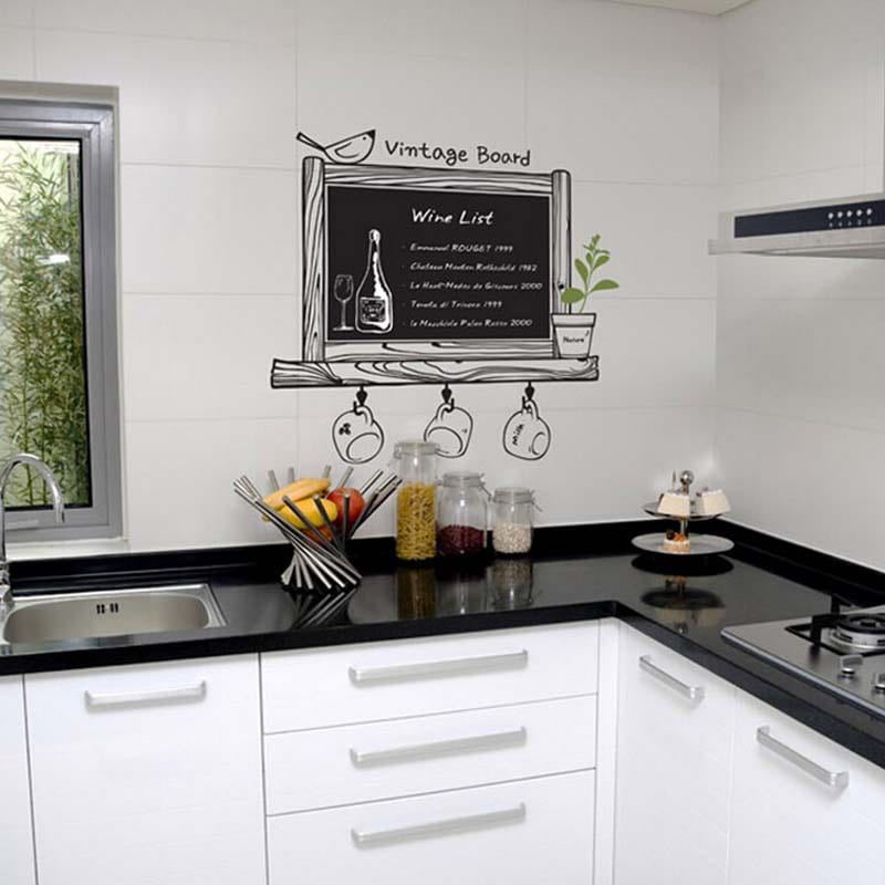 Vinil Decorativo Gis Pizarron Cocina Restaurante Cafeteria