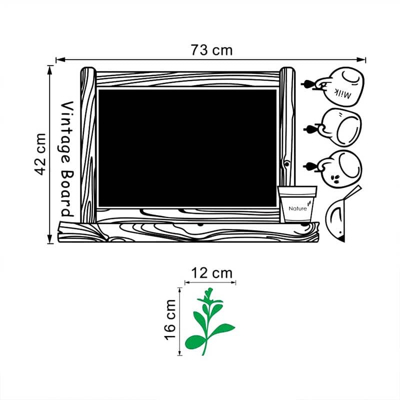Vinil Decorativo Gis Pizarron Cocina Restaurante Cafeteria