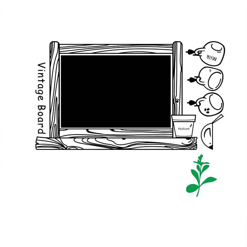 Vinil Decorativo Gis Pizarron Cocina Restaurante Cafeteria