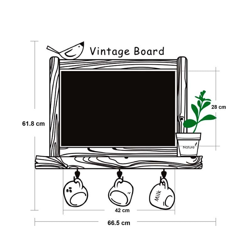 Vinil Decorativo Gis Pizarron Cocina Restaurante Cafeteria
