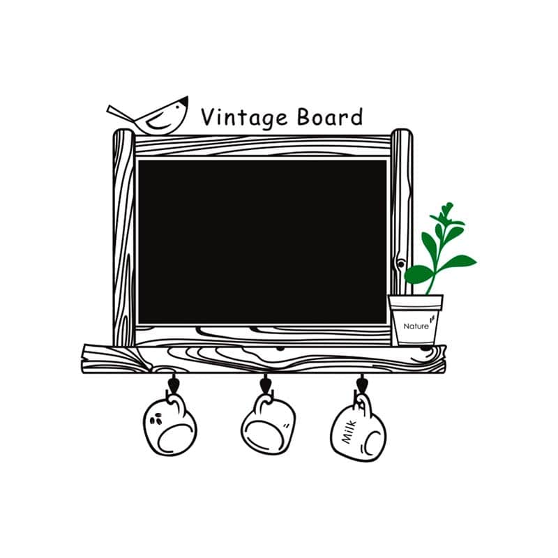 Vinil Decorativo Gis Pizarron Cocina Restaurante Cafeteria