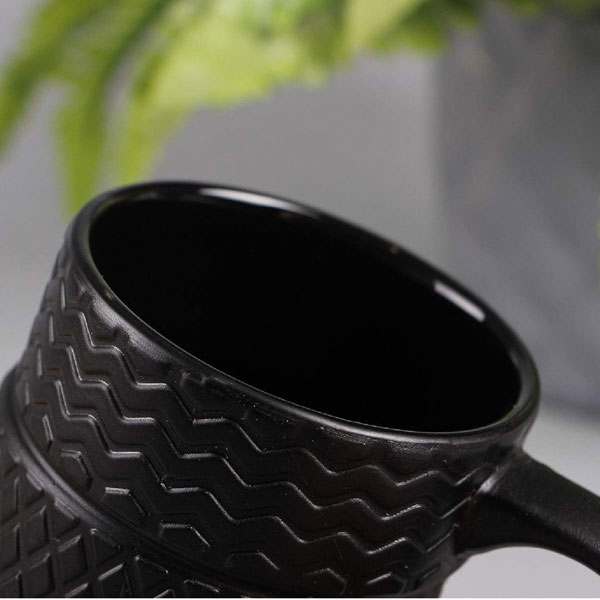 HappyWare  Taza de Céramica en Forma de Llantas Apiladas