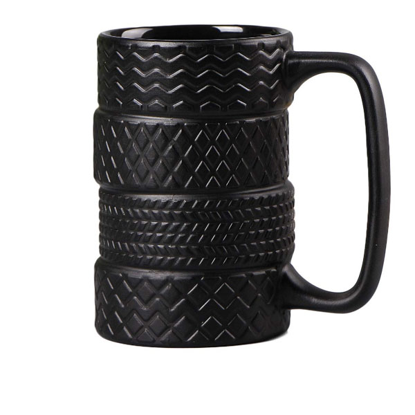 HappyWare  Taza de Céramica en Forma de Llantas Apiladas