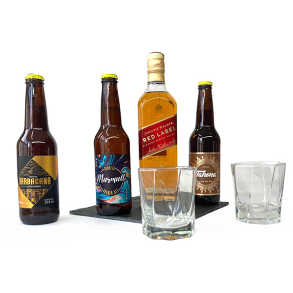 Set Whisky, Cervezas y accesorios.