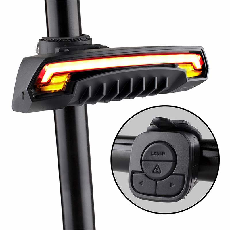 Luz Trasera para Bicicleta con Direccionales y Láser Redlemon