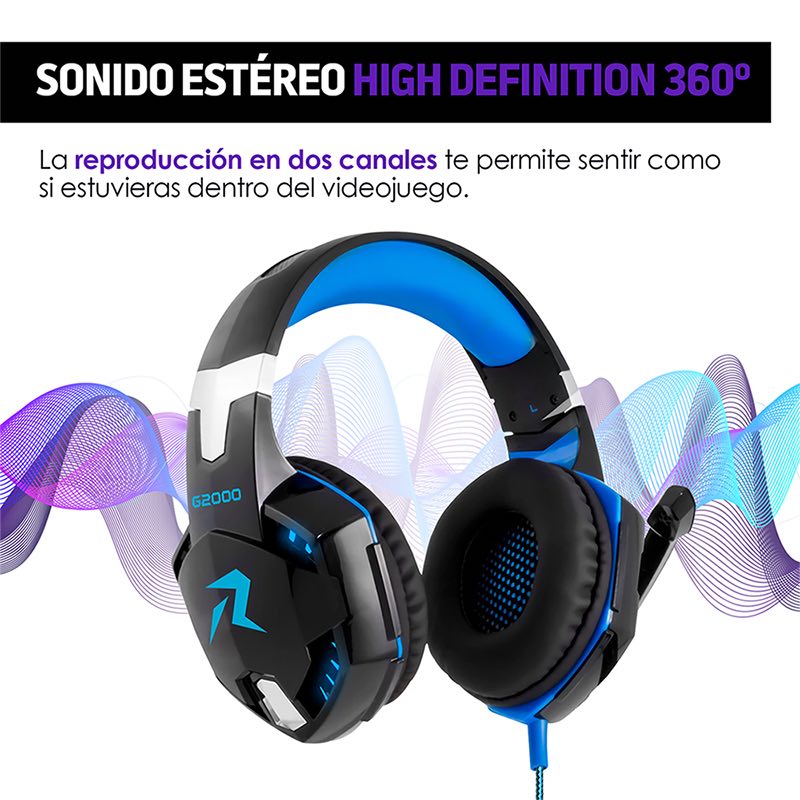 Audífonos Gamer Sonido High Definition Estéreo 360 Redlemon