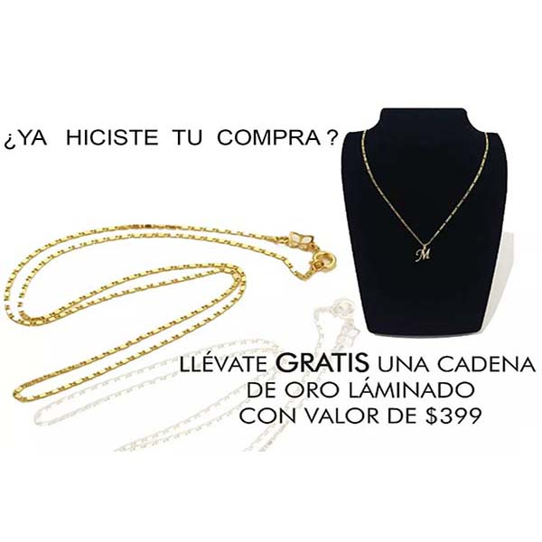 Cruz Inflado en Oro Rosa de 14 K + Obsequio