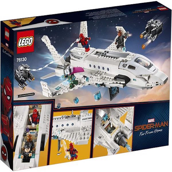 LEGO SPIDERMAN- JET STARK Y EL ATAQUE DEL DRON (504 piezas)