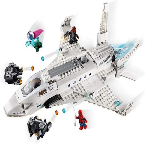 LEGO SPIDERMAN- JET STARK Y EL ATAQUE DEL DRON (504 piezas)